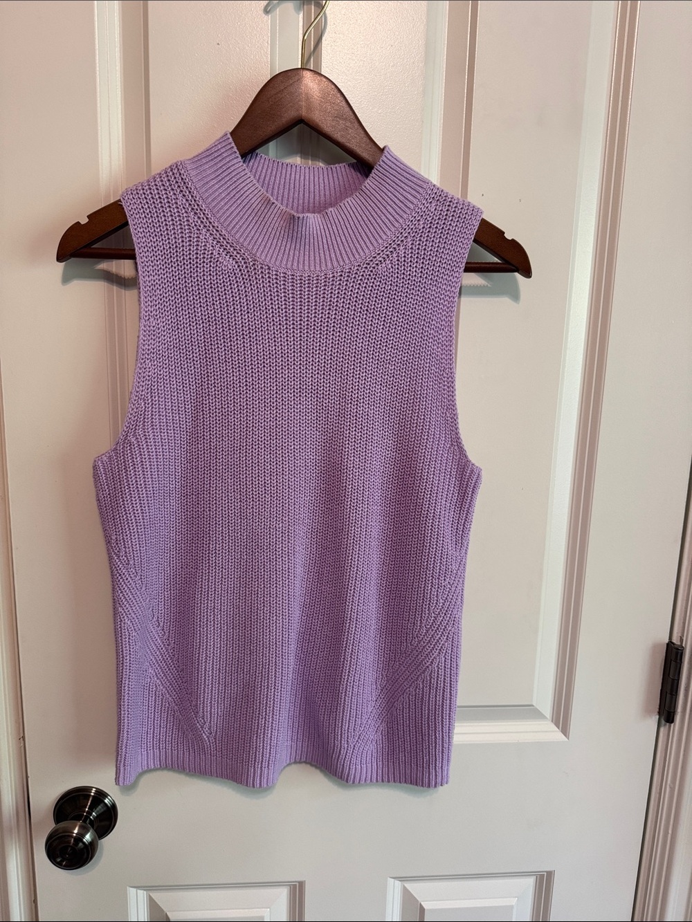 LOFT Lavender Sleeveless Sweater Knit Tank Top